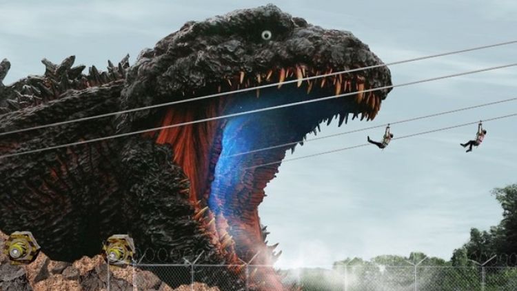 Godzilla raksasa di Nijigen no Mori Godzilla museum japanesestation.com