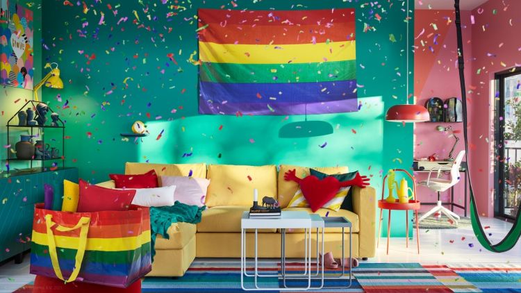 Item bertema pelangi yang dirilis Ikea Jepang