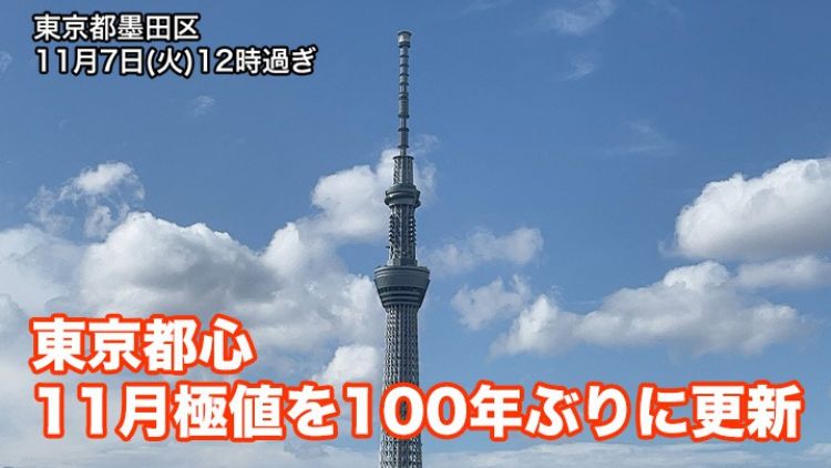 Suhu tertinggi di bulan november ini selama 100 tahun terakhir