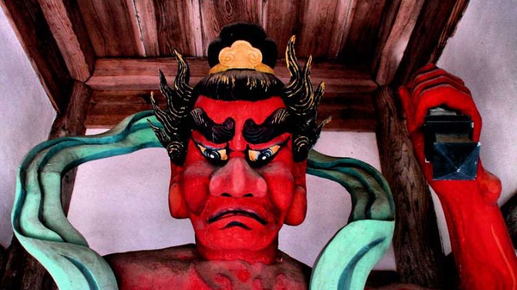 Ungyo Niō di Kuil Takano-ji, Shimane (Japan-Experience).