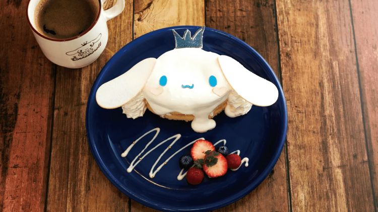 Menu makanan Cinnamoroll Cafe di Shinjuku, Tokyo (Japan Web Magazine).