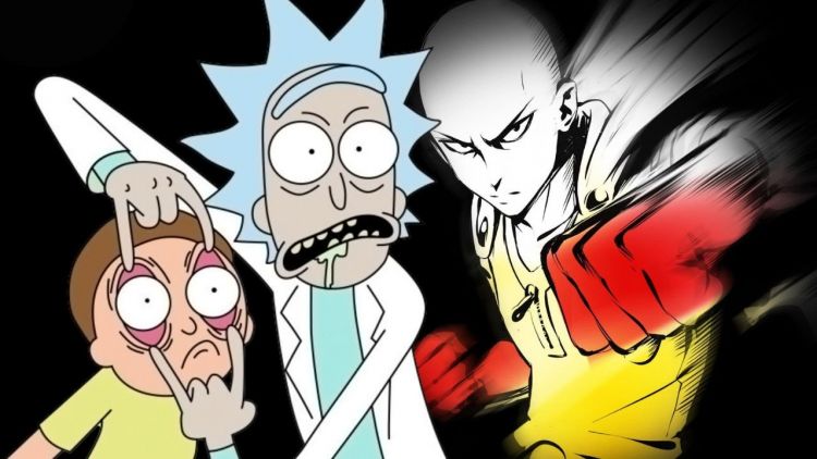 One Punch Mand dan Rick and Morty