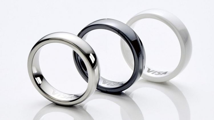 Smart Ring produksi Evering Co. yang memungkinkan pembayaran contactless (Yomiuri Shimbun).