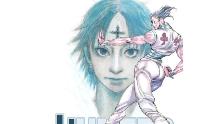 Hisoka-Morrow-dan-Chrollo-Lucilfer-di-cover-manga-Hunter-X-Hunter-ke-34 (Shueisha) Hisoka-Morrow-dan-Chrollo-Lucilfer-di-cover-manga-Hunter-X-Hunter-ke-34-_Shueisha