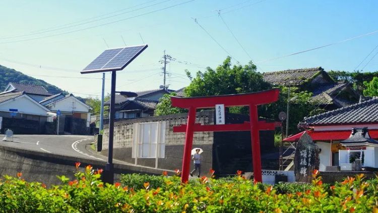 Pemandangan di sudut Kota Kagoshima (Matcha).