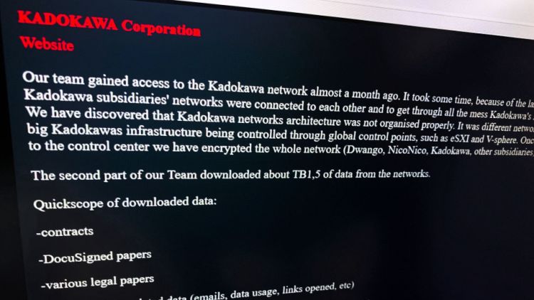 Tangkapan layar dari pesan yang dikirimkan kelompok peretas asal Rusia.