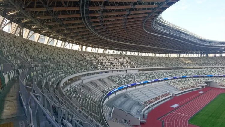 National Stadium yang digunakan sebagai venue Olimpiade dan Paralimpiade Tokyo 2020 (JNTO). National Stadium yang digunakan sebagai venue Olimpiade dan Paralimpiade Tokyo 2020 (JNTO).