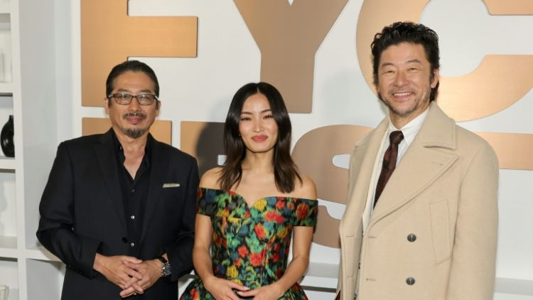 Hiroyuki Sanada, Anna Sawai dan Tadanobu Asano (AFP) Hiroyuki Sanada, Anna Sawai dan Tadanobu Asano (AFP)