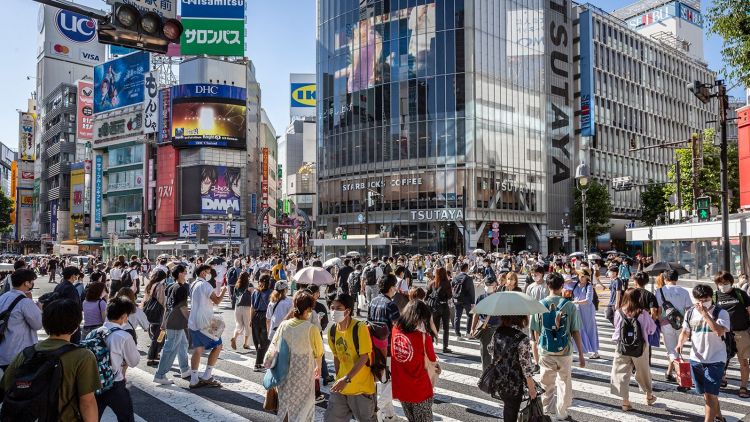 Ilustrasi. Kepadatan di kawasan Shibuya Crossing (Yuichi Yamazaki/Getty Images via CNN). Ilustrasi. Kepadatan di kawasan Shibuya Crossing (Yuichi Yamazaki/Getty Images via CNN).