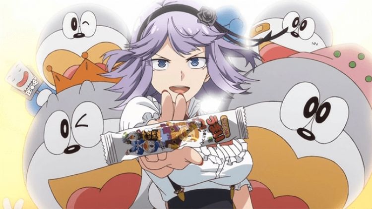 Umaibo dalam anime Dagashi Kashi (Funimation) Umaibo dalam anime Dagashi Kashi (Funimation)