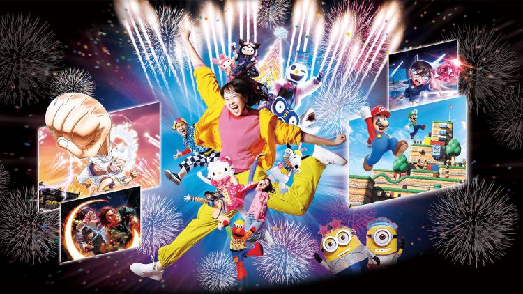 Acara Hitung Mundur Tahun Baru 2025 di Universal Studios Japan