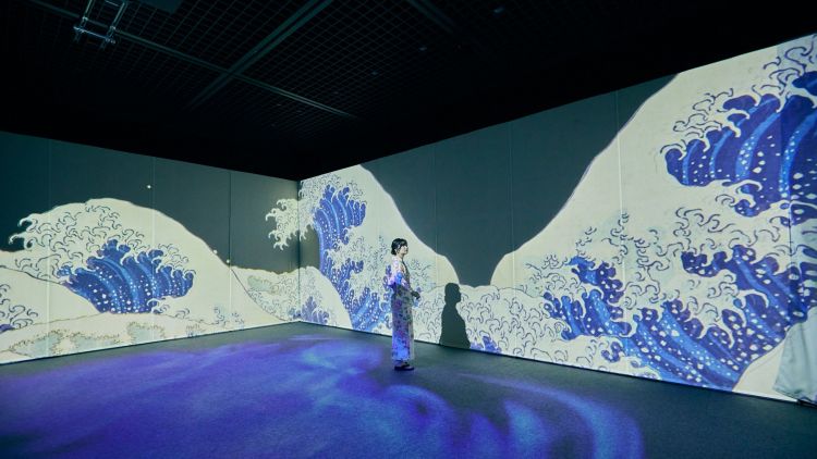 Ukiyoe immersive art exhibition tokyo