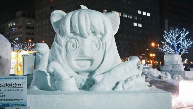 Pahatan es berbentuk Anya dalam anime Spy x Family di Sapporo Snow Festival (Ikidane Nippon) Pahatan es berbentuk Anya dalam anime Spy x Family di Sapporo Snow Festival (Ikidane Nippon)