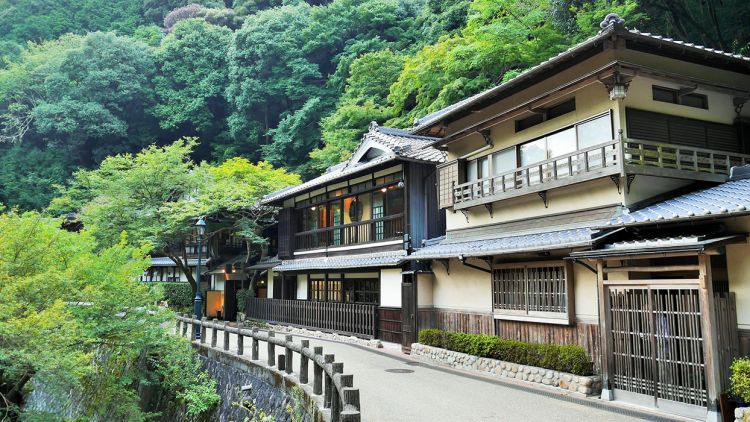 Ryokan tradisional di Yugawara Onsen
