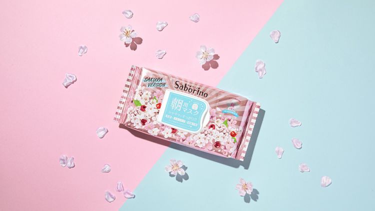 saborino akebono sakura sheet mask