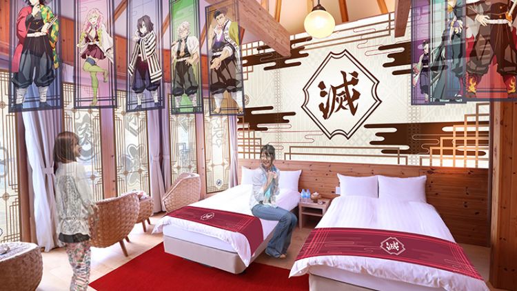 Pillar Cocoon dengan dekorasi tapestri dari para hashira