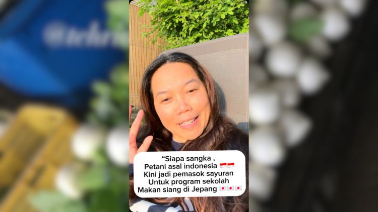 Teh Lina, petani asal Indonesia yang jadi pemasok program makan siang sekolah di Jepang