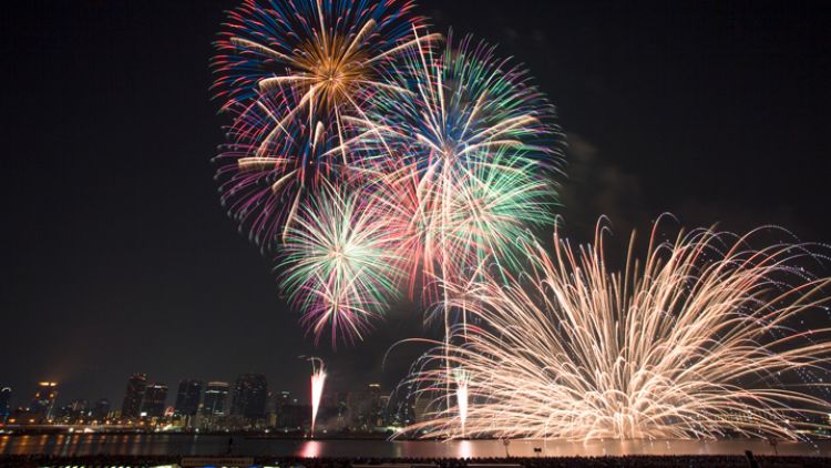 Naniwa Yodogawa Fireworks Festival (Osaka Metro NiNE)