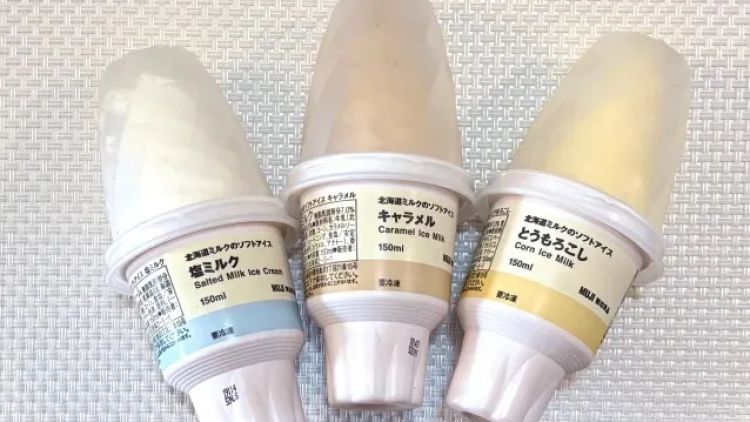 Varian baru es krim Muji (SoraNews24). Varian baru es krim Muji (SoraNews24).