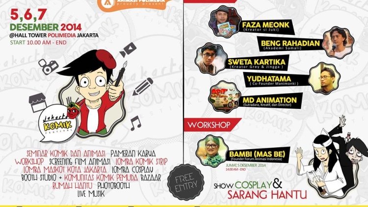5-7 Desember Jakarta Komik Festival 2014