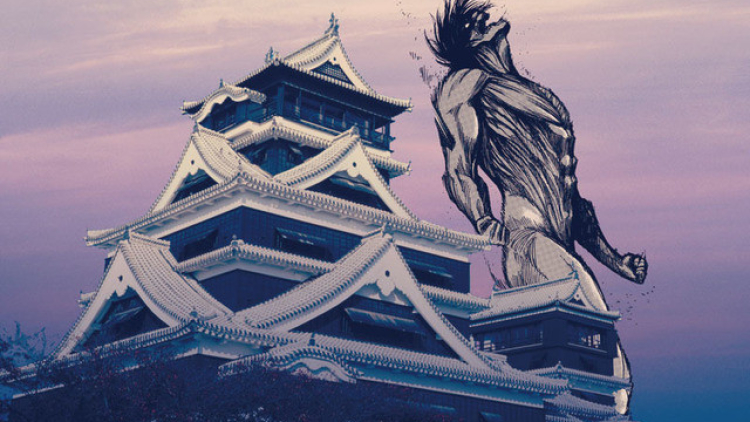 Attack on Titan menguasai Kyushu dalam pameran WALL OITA (1)
