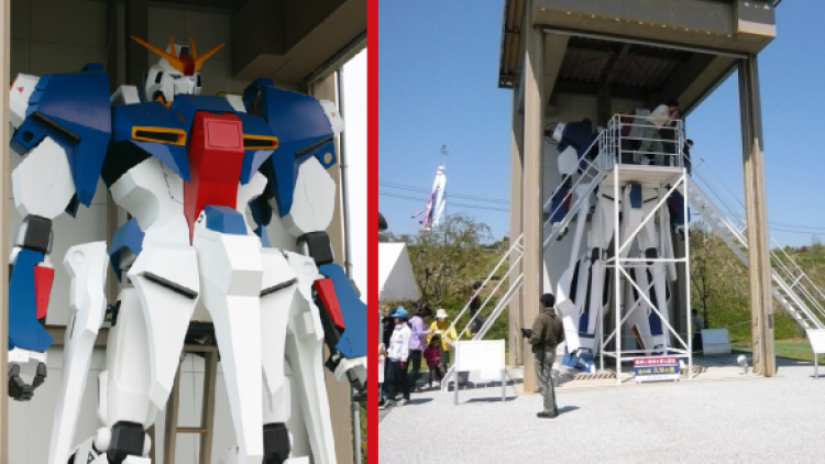 Duduk di kokpit Gundam (1)