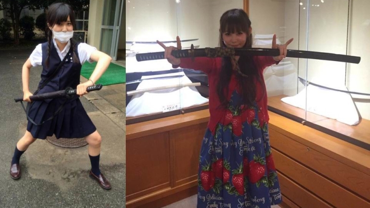 Katana Joshi, tren terbaru wanita penggemar pedang katana di Jepang