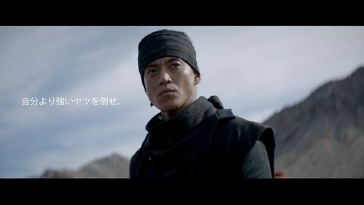 Shun Oguri membintangi iklan yang dibuat berdasarkan kisah Momotaro