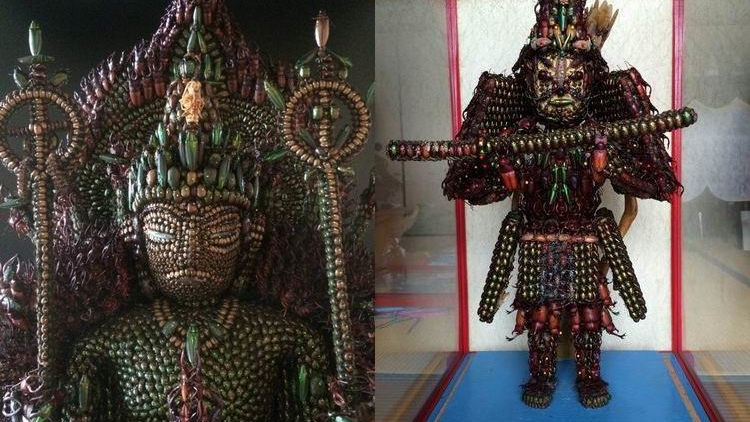 Wow! Seniman Jepang ciptakan patung-patung dari bangkai serangga! (5) Wow! Seniman Jepang ciptakan patung-patung dari bangkai serangga! (5)