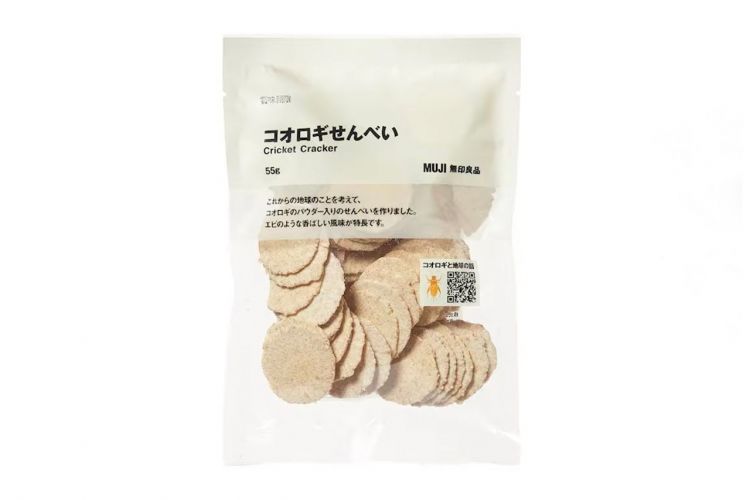 MUJI’s cricket rice crackers ( Muji Global )