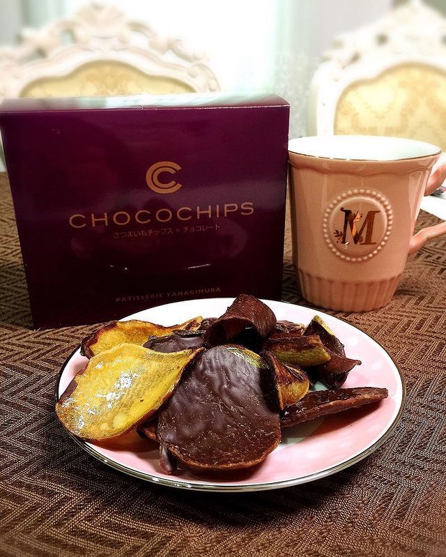 Lezatnya campuran manis ubi dan pahit dari cokelat (Instagram @m123062 via Tsunagu Japan).