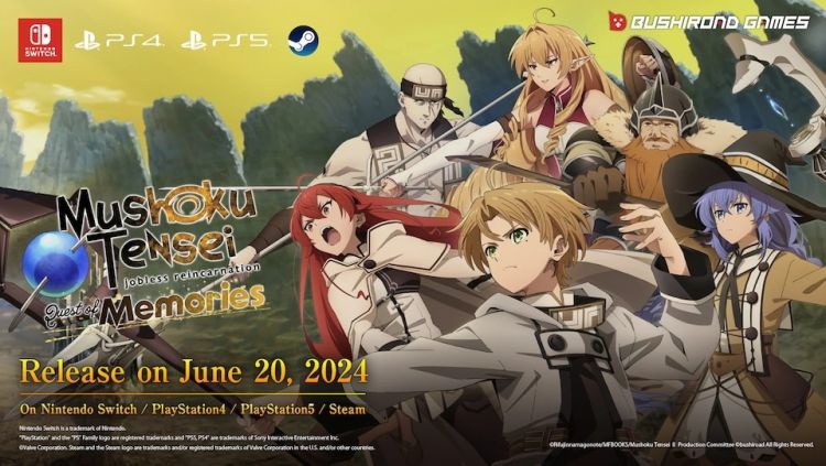 Game RPG Mushoku Tensei Jobless Reincarnation Quest of Memories (Bushiroad).