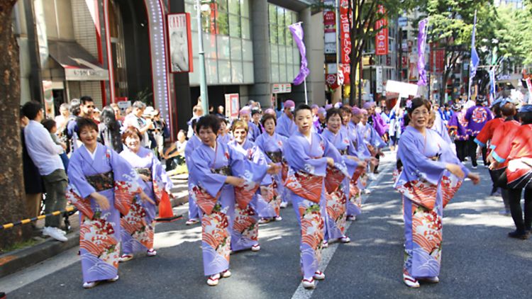 Shibuya Kagoshima Ohara Matsuri bertujuan untuk mempromosikan pariwisata Kagoshima (Time Out).