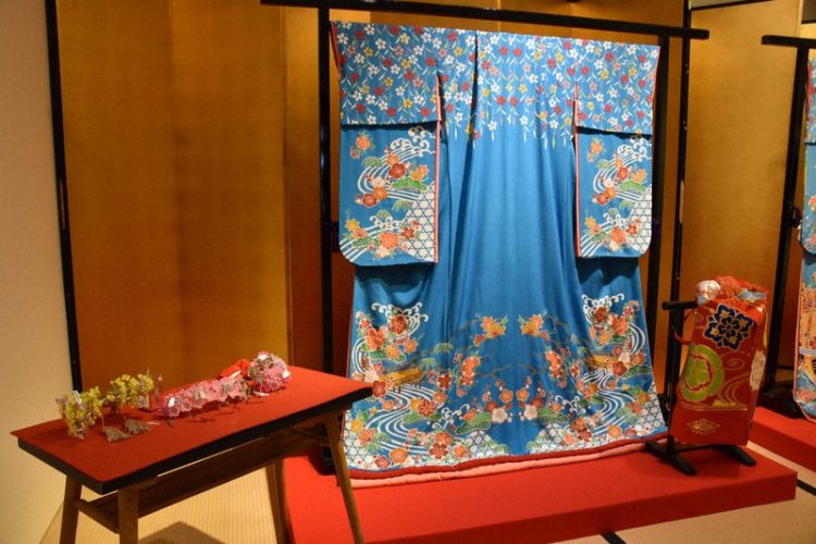 Kimono yang dipakai para geisha sepanjang musim semi (Reiko Nakajima/Mainichi).