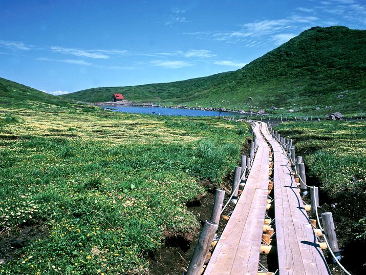 Rute hiking di Gunung Tertinggi di Akita, Gunung Akita Komagatake