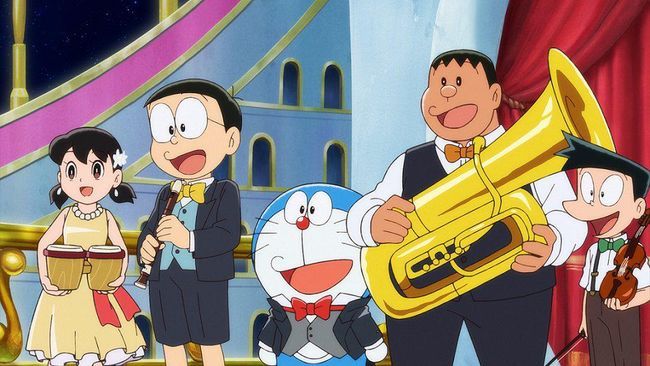 Salah satu adegan di film Doraemon: Nobita's Earth Symphony (Toho).