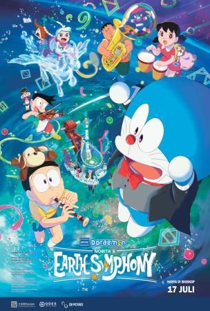 Poster resmi Doraemon: Nobita's Earth Symphony (Toho via CGV Cinemas).