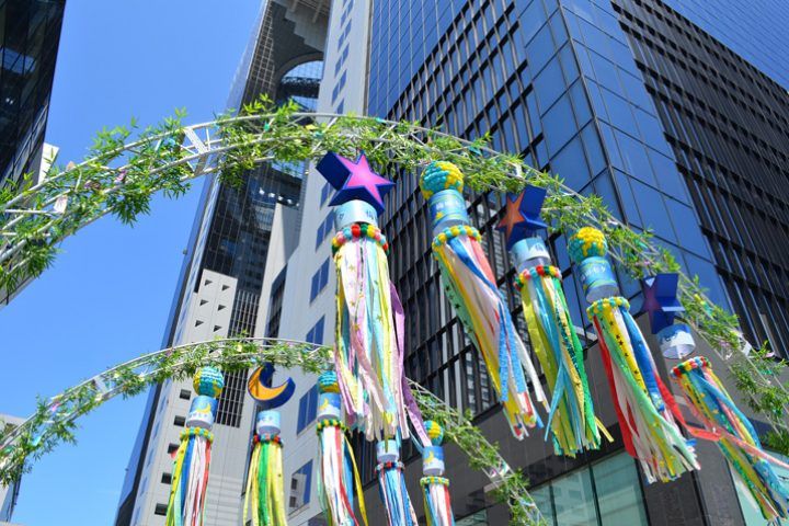 Warna-warni Shin-Umeda City Summer Festival di Osaka (metronine.osaka).