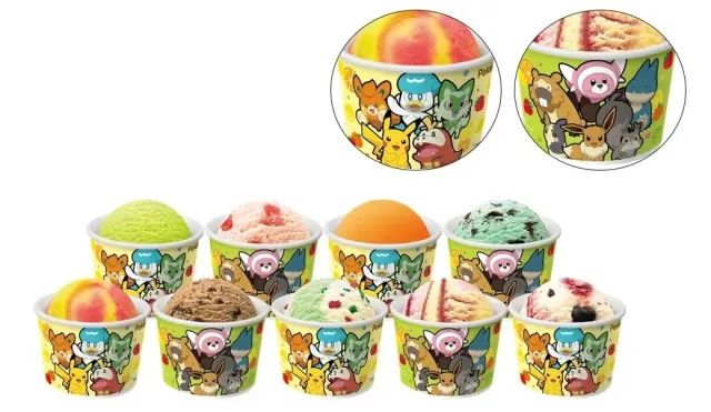 Aneka es krim dan sorbet segar dari Baskin-Robbins x Pokemon.