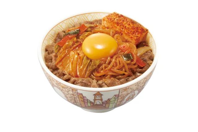 Menu Spicy Sukiyaki Style Gyudon with Raw Egg untuk pecinta pedas (PR Times via SotaNews24).