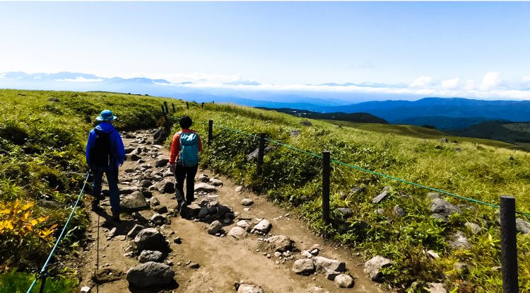 Jalur pendakian di Gunung Kurumayama