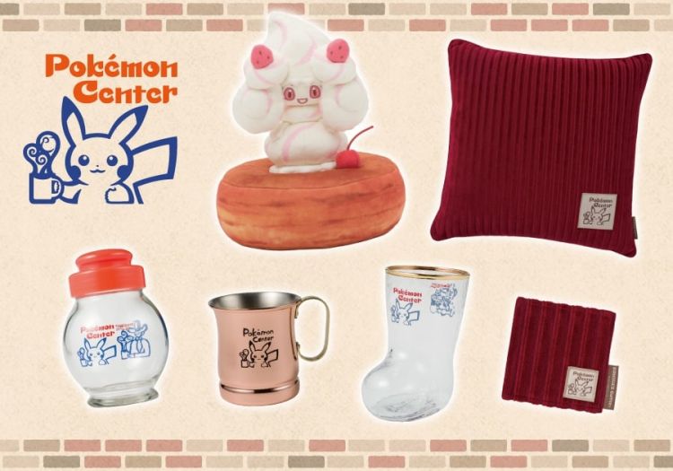 Merchandise kolaborasi Komeda Coffee dan Pokemon Center Nagoya