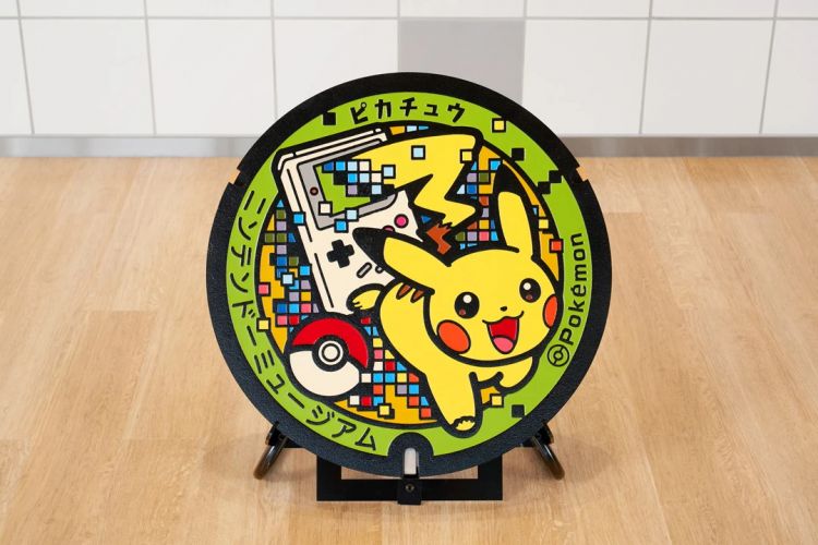 Penutup lubang got bergambar Pikachu (Nintendo)