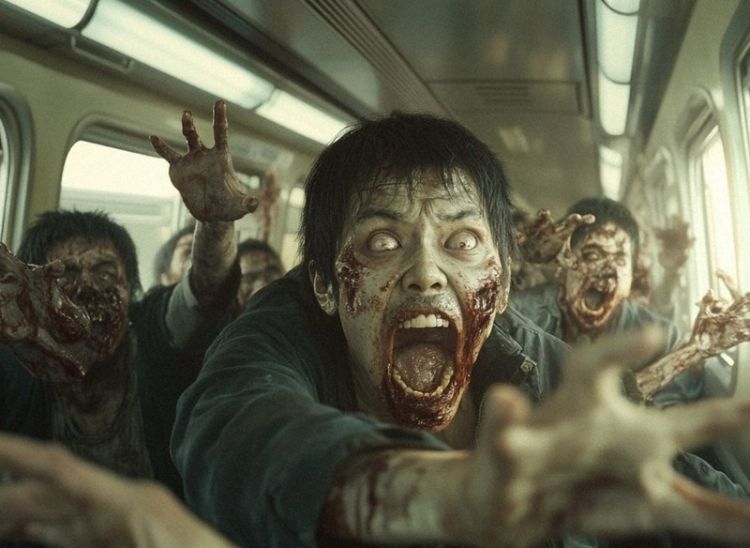 Ilustrasi Wahana Shinkansen Zombie (Kowagaraseta Official Site)