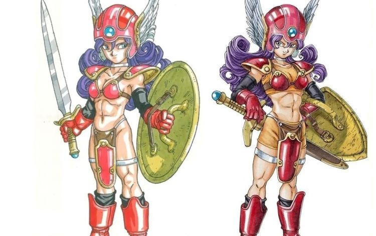 Perbedaan desain female warrior sebelum kena sensor dan sesudah