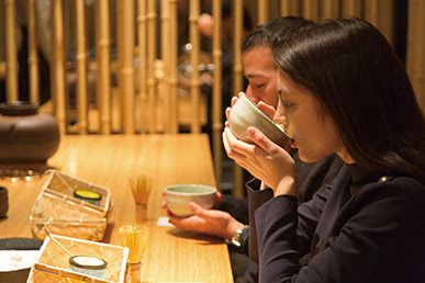 Upacara minum teh Jepang di Tokyo