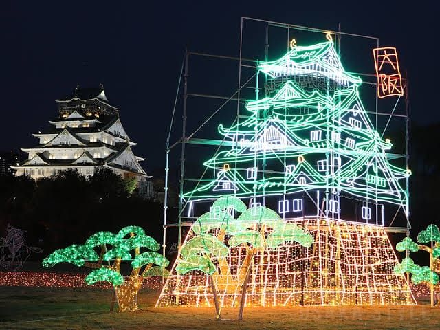 Iluminasi terbaik di Osaka tahun ini