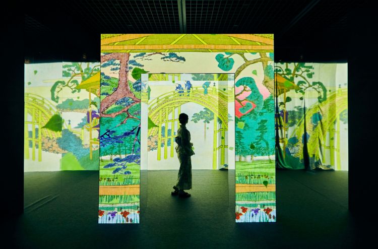 Ukiyoe immersive art exhibition tokyo