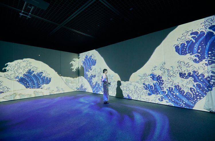 Ukiyoe immersive art exhibition tokyo