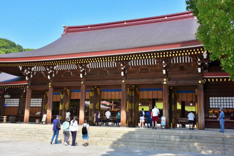 Honden, aula utama di Meiji Jingu